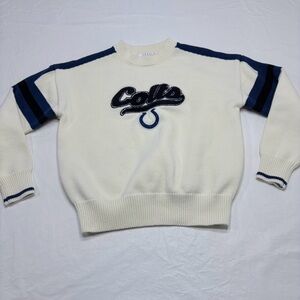 Wear By Erin Andrews NFL Indianapolis Colts White Crewneck Sweater Women’s Small